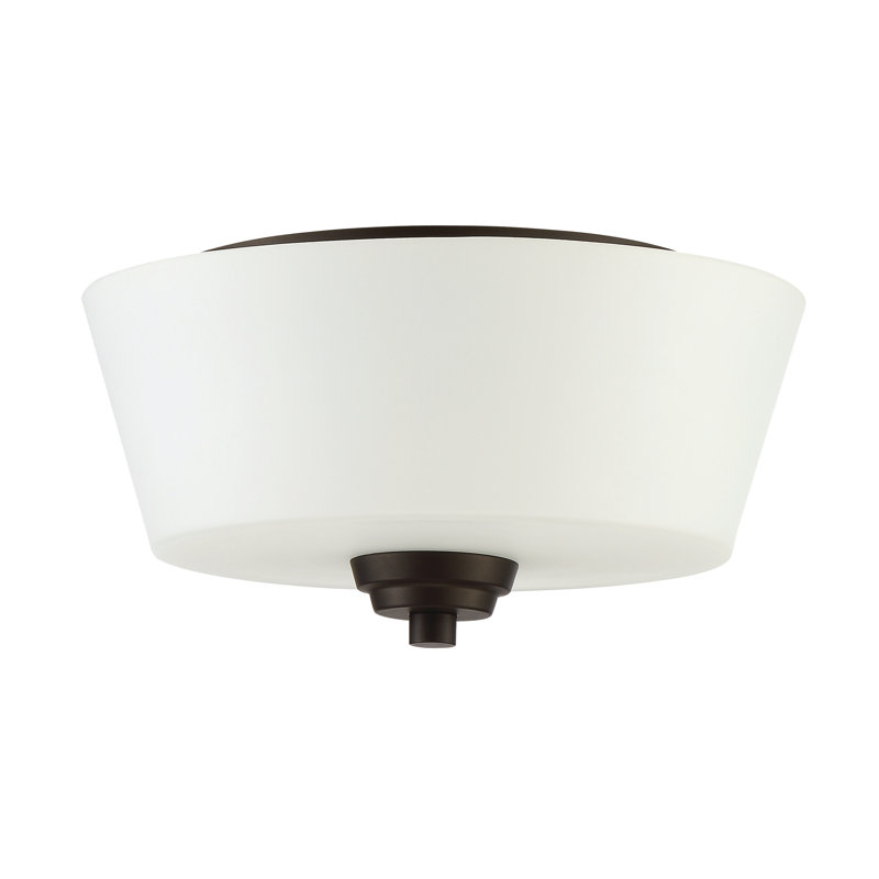 Colfax Glass Flush Mount, Espresso
