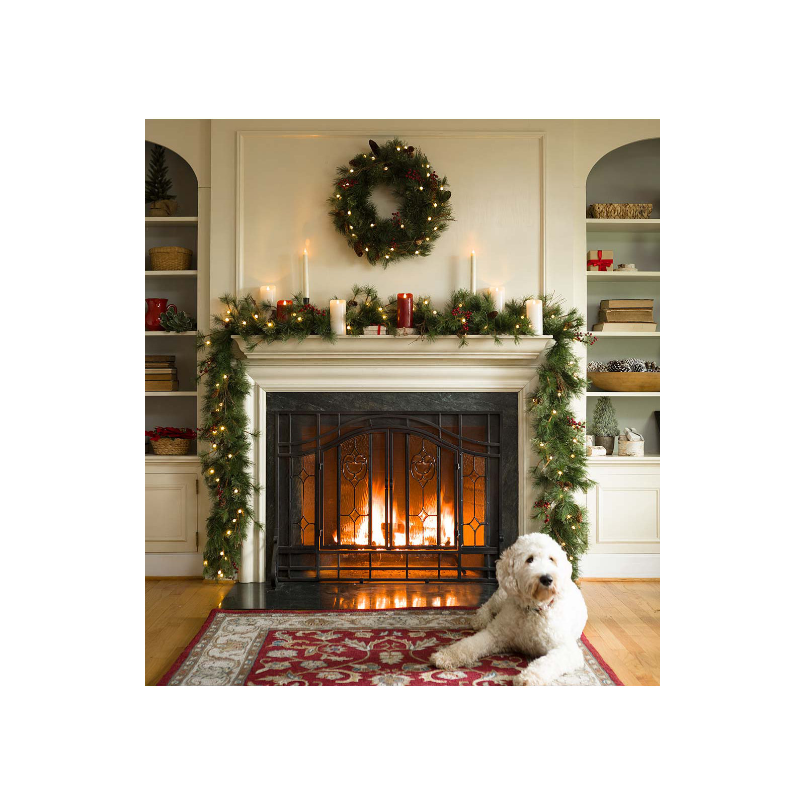 72'' in. Lighted Faux Garland