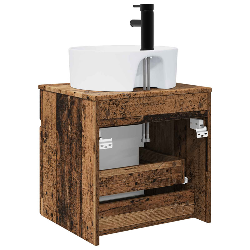 490 mm Bathroom Vanity, Old Wood