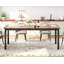 Grande table de salle à manger 70,8 pouces pour 6 personnes, grande table de cuisine rectangulaire avec pieds robustes en métal-1294357246