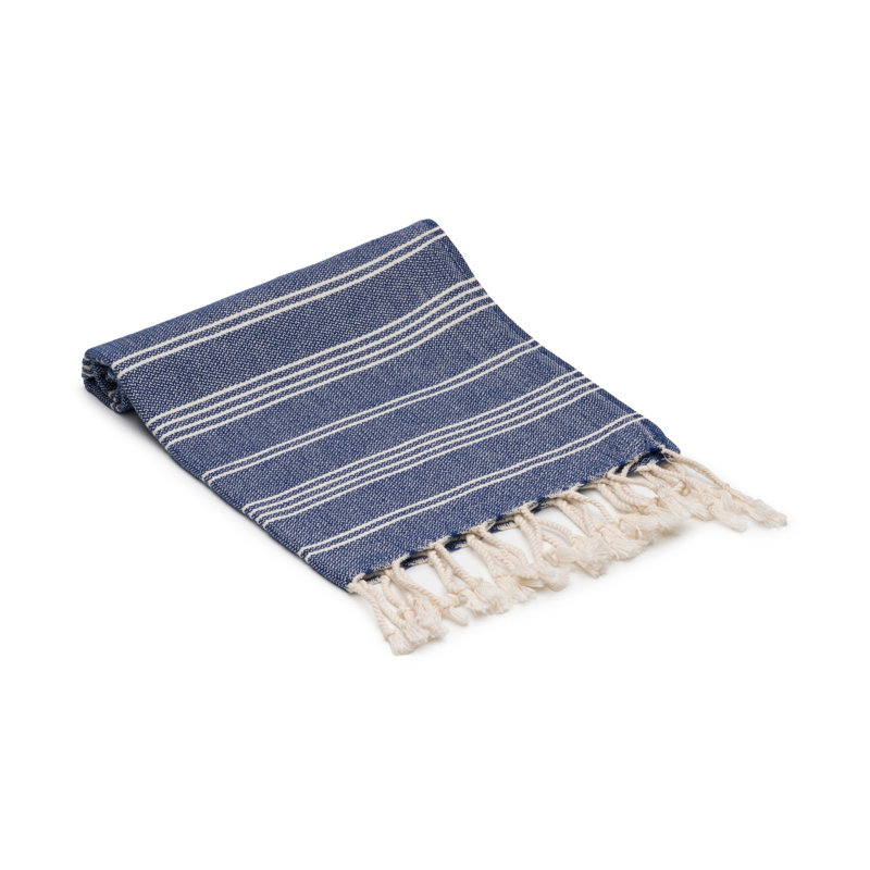 Ensemble de 4 serviettes en coton Essential, Marine