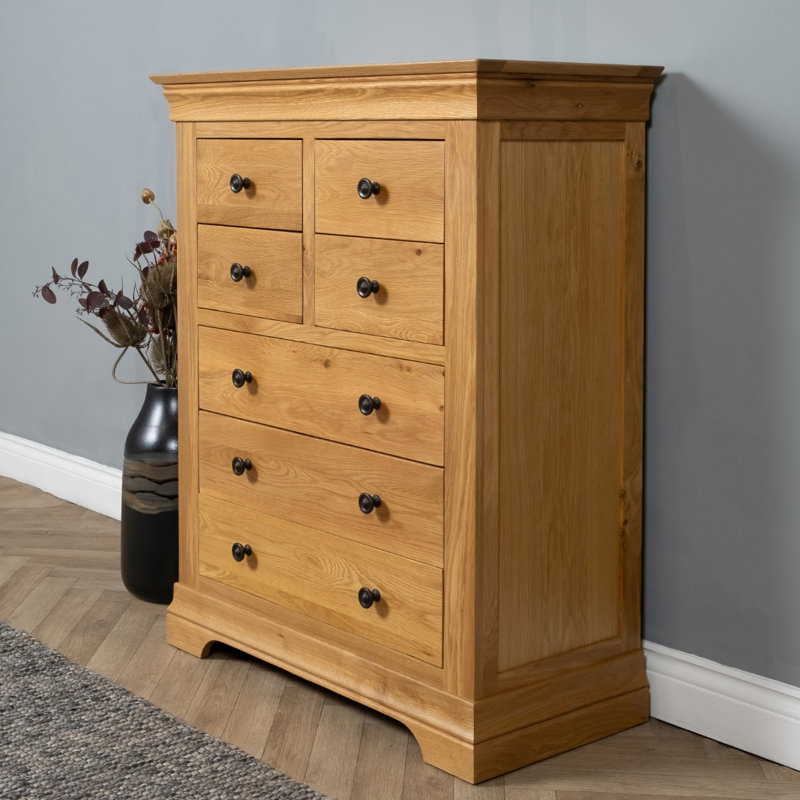 Holz Solid Wood 90cm W 7 - Drawer Chest of Drawers