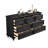Black Solid + Manufactured Wood Accent Cabinet-1313306998