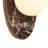 1-Light Dimmable Milky Glass Wall Sconce