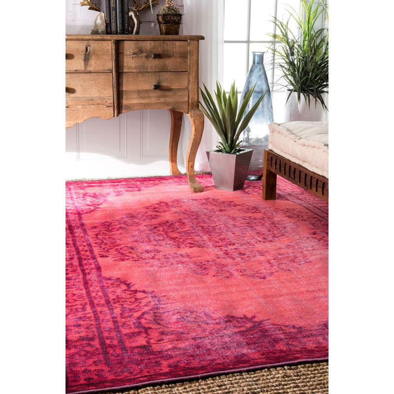 Tapis rose Bunn, Rectangle 4 pi x 6 pi
