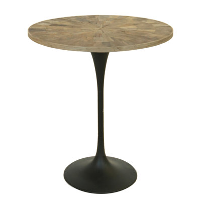 Epperson Round Solid Wood Pedestal Dining Table