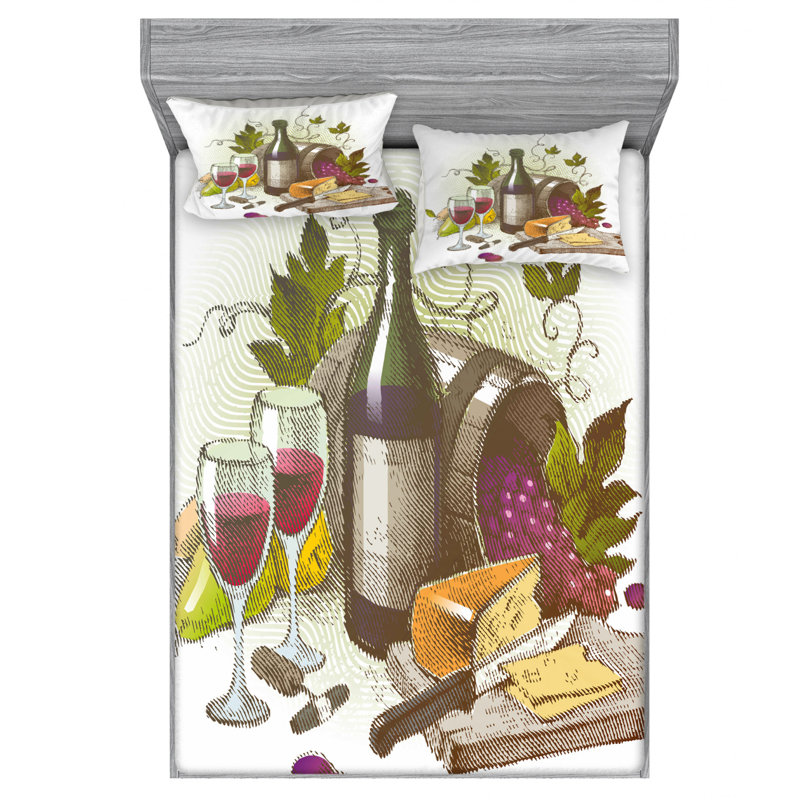 Microfiber Sheet Set, Full Sheet Set + Fitted Sheet + 2 Pillowcases