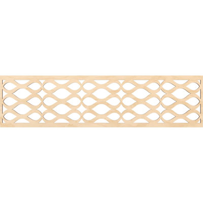 47"W x 12"H x 3/8"T Somerset Fretwork Moulding, Birch