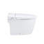 Toilette intelligente à siège chauffant, descente silencieuse silencieuse, chasse à distance. Céramique blanche, toilette de 18,5 po de hauteur avec nuit, chasse d'eau, duvet. 27,57 po de profondeur, 89,79 lb de poids, contrôlé