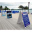 Porte-affiche portable pliable à double face-73195533