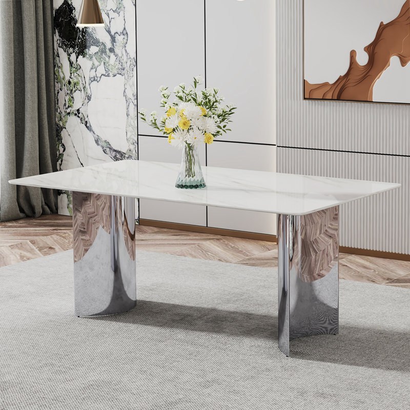 Lalaina Dining Table,Rectangular Dining Table,Dining room table,dining table with metal legs,dinning table,dining room table