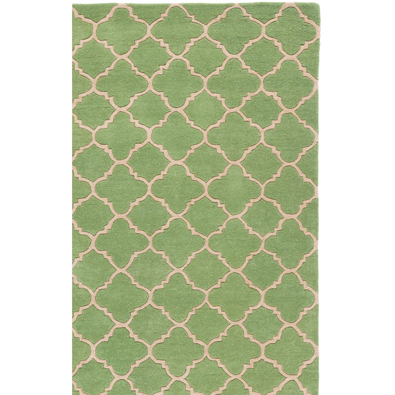 Carolene Hand Tufted Wool Geometric Rug, Rectangle 2' x 3'