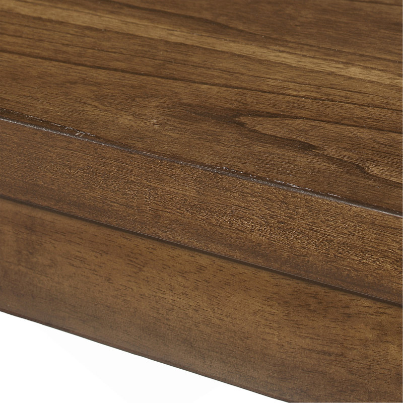 Table de salle à manger en bois à hauteur de comptoir: P 35 po x l 59,1 po x H 36,5 po, Brun antique