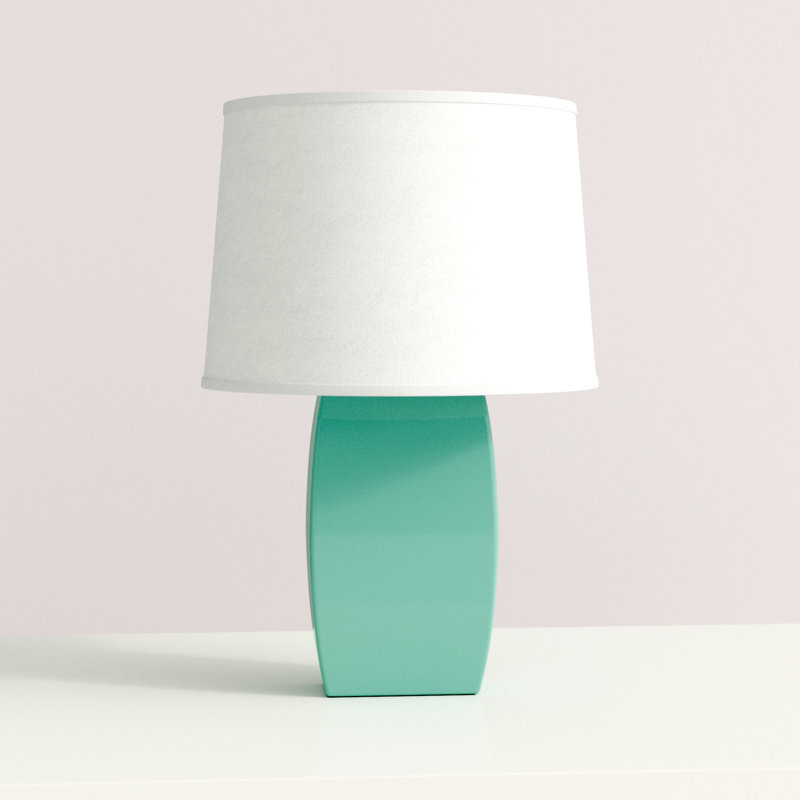 Shyam Ceramic Table Lamp, Gloss Mist