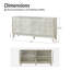 Buffet Isabele Modern l 60 po avec pieds en bois massif-1288846534