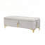 Ensemble de chambre à coucher 2 pièces, lit plateforme tapissier grand avec repose-pieds-1813662461