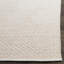 Tapis beige / ivoire en coton tissé à plat à la main à motif géométrique Alannah-63805782