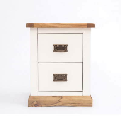 Abul 45cm W Solid + Manufactured Wood Bedside Table