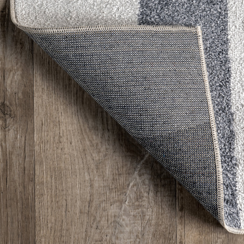Renee SpinClean Abstract Shapes Machine Washable Area Rug, Rectangle 3' x 5'