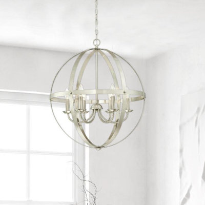 Dassel 6 - Light Lantern Globe Chandelier