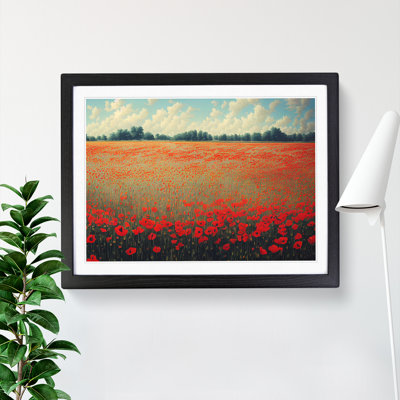 Epic Poppies Flowers - Framed Print