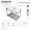 Lavabo de salle de bain rectangulaire en céramique avec trop-plein Quadras-61166599