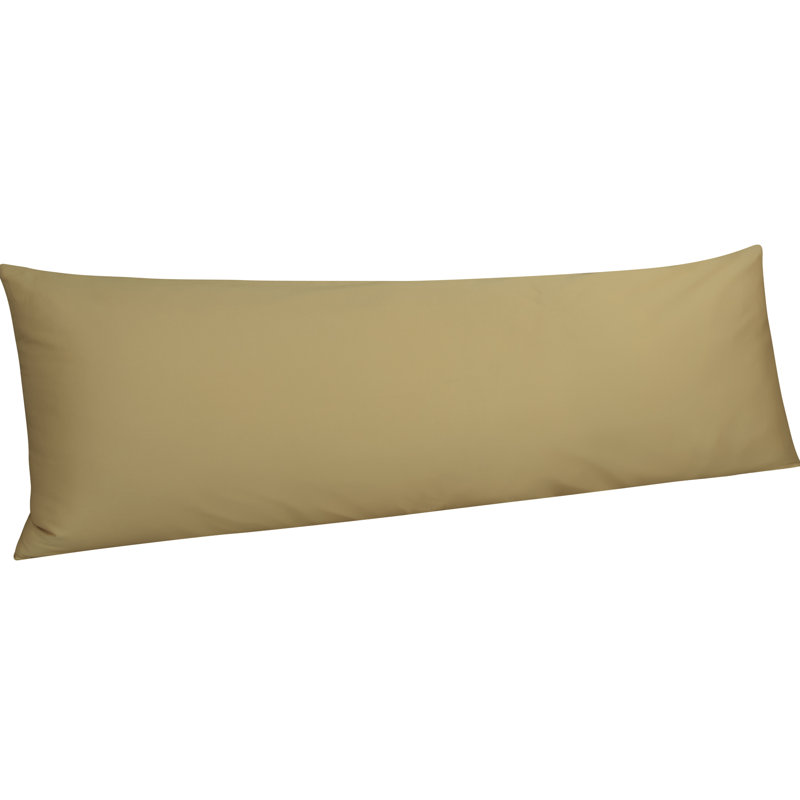 Egyptian-Quality Cotton Body Pillow Cover, 500 Thread Count Cotton Sateen Body Pillowcase with Envelope Closure, 20x54 Inches - NTBAY