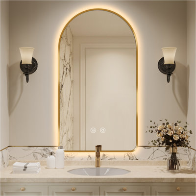 Arched Backlit LED Bathroom Vanity Mirror