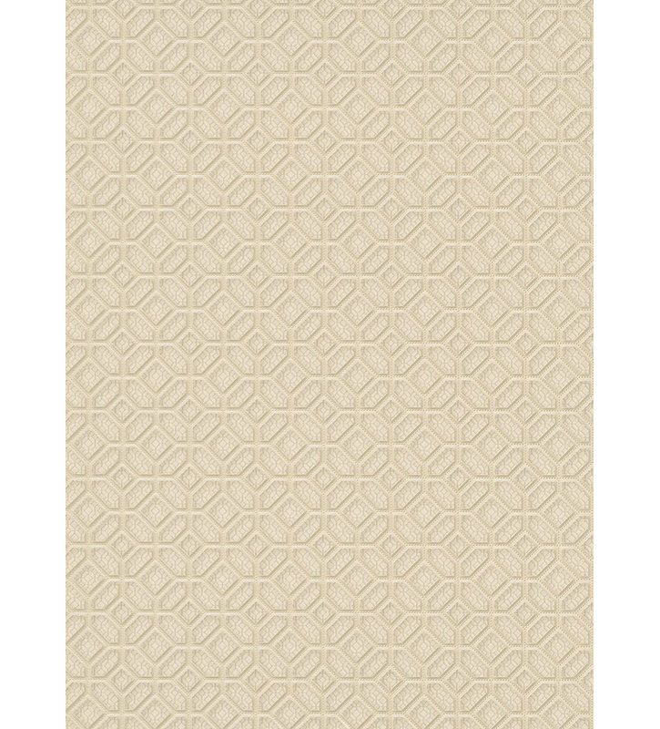 Rouleau de papier peint géométrique l 33 pi x l 21 po Kugler, Crème