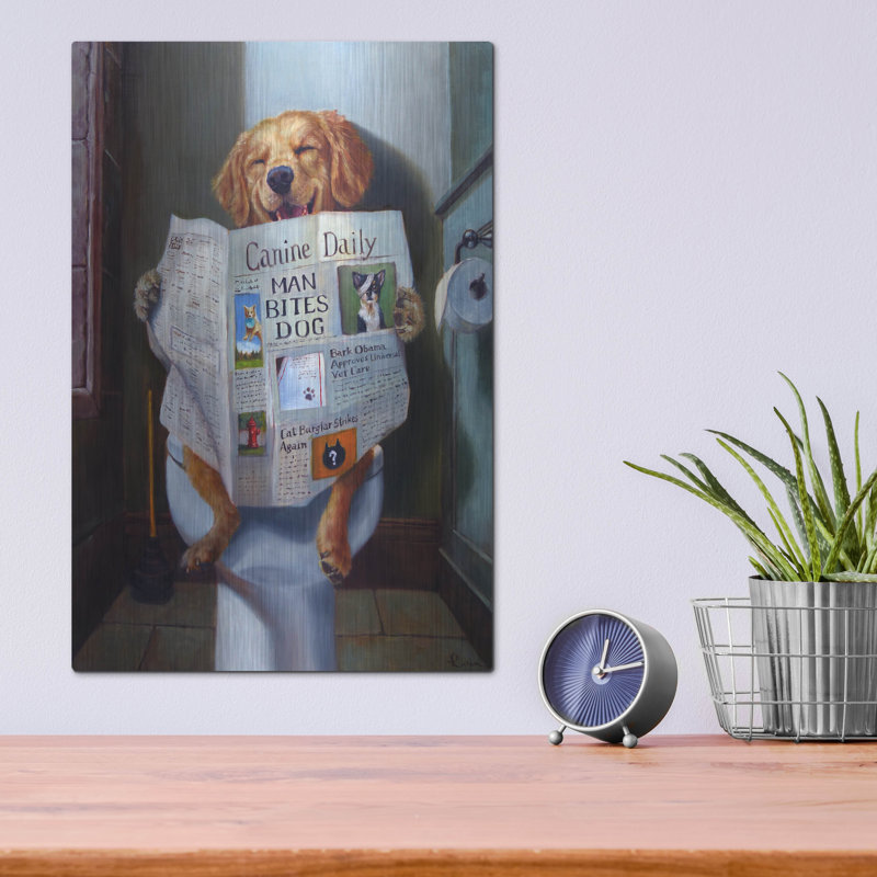 «Dog Gone Funny» par Lucia Heffernan, H 16 po x l 12 po