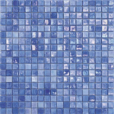 Periwinkle 5/8" x 5/8" Iridescent Glass Mosaic