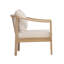 Chaises longues confort pour patio, siège profond moderne en bois d'acacia