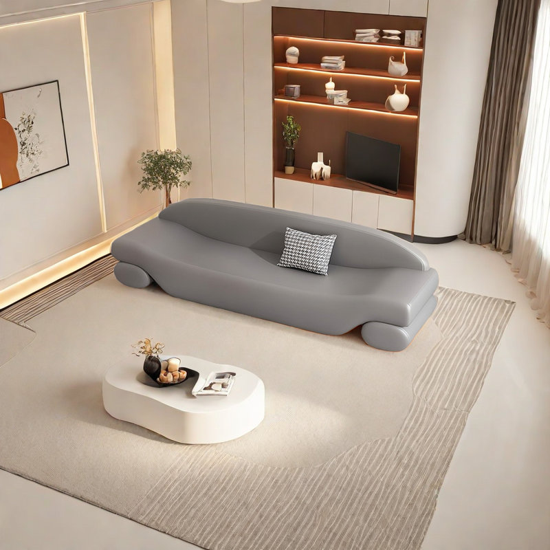 Canapé Damarria, Gris, H 23,62 po x l 70,86 po x P 19,68 po