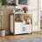 Kitchen Storage Cabinet with Drawer, Pull-Out Shelf and 2 Doors for Dining Room