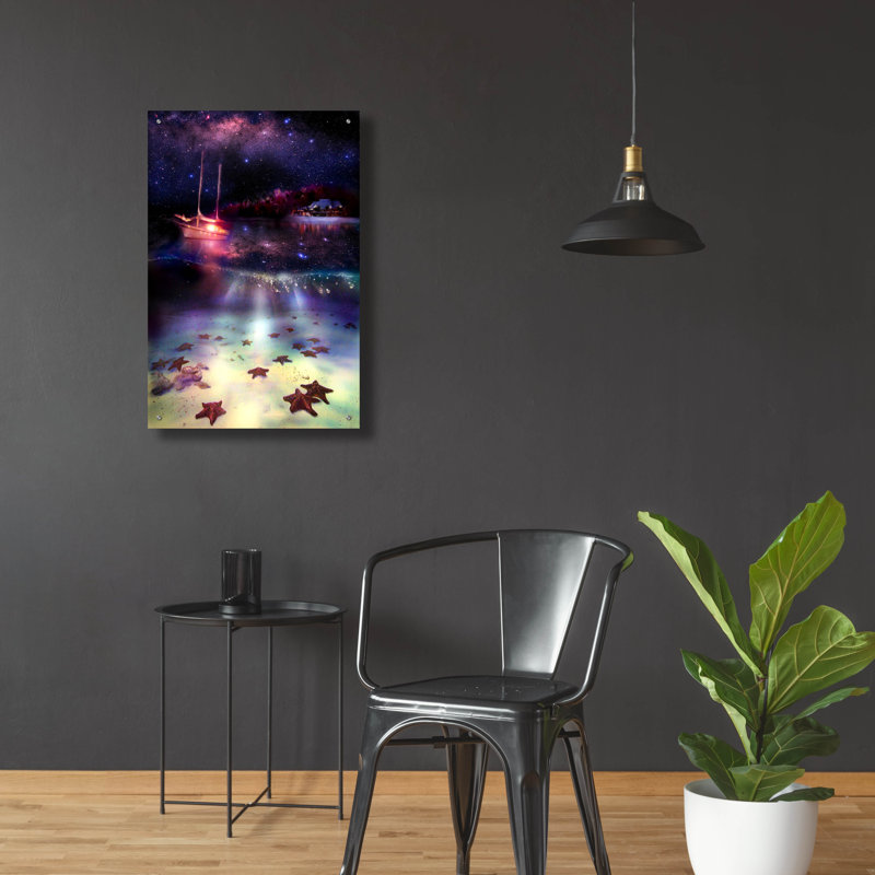 «Stary Stary Nite» par Murray Henderson, art mural en verre acrylique, H 36 po x l 24 po x P 0,2 po