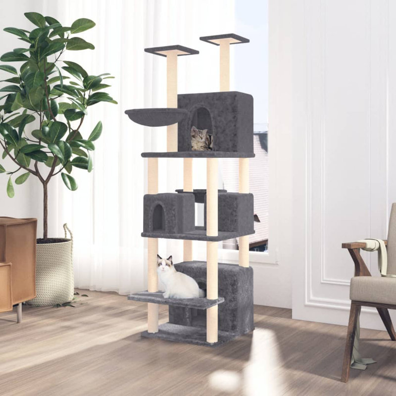 Keene 180cm H Cat Tree, Dark Grey