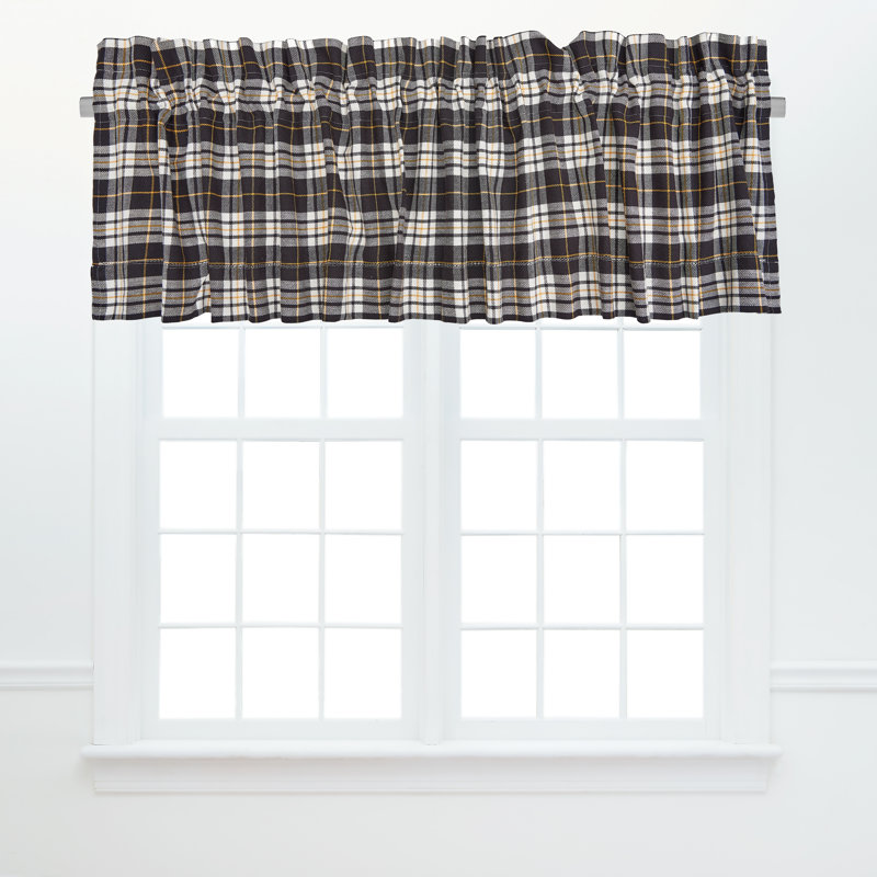 Ramadan Parker Cotton Valance Thanksgiving Window Treatment, Blue