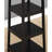 Vassen Coat Rack W/ 3-Tier Storage Shelves In Black Finish-1811962840