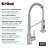 Bolden Commercial Style Pull Down Kitchen Faucet And Water Filter Faucet Combo-101988678