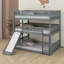 Triple Bed With Built-In Ladder,Slide And Guardrails-406409365
