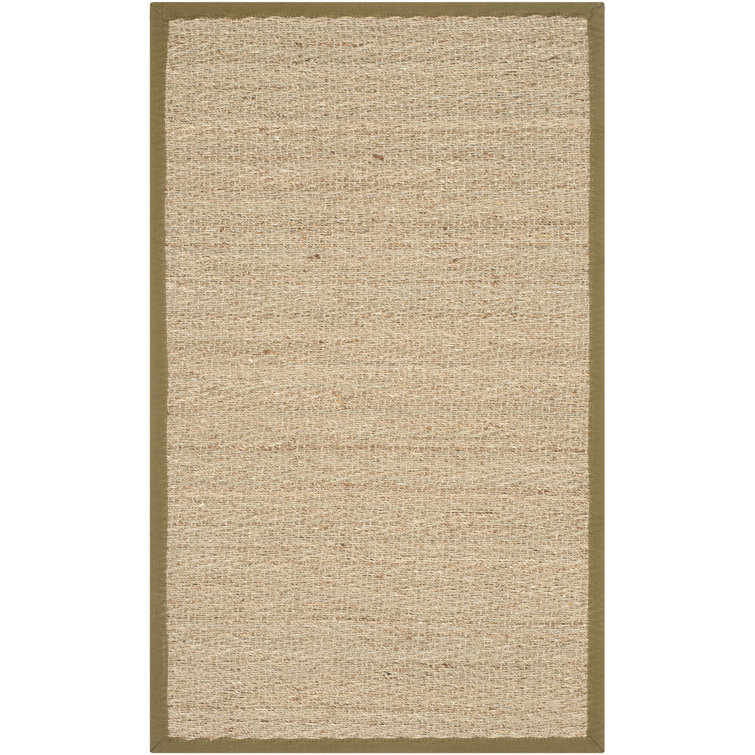 Auckland Bamboo Slat/Seagrass Natural/Olive Area Rug