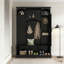 Arbre de couloir moderne tout-en-un avec tablettes réglables, banc de rangement de style campagnard arqué classique avec armoires latérales doubles-330357266