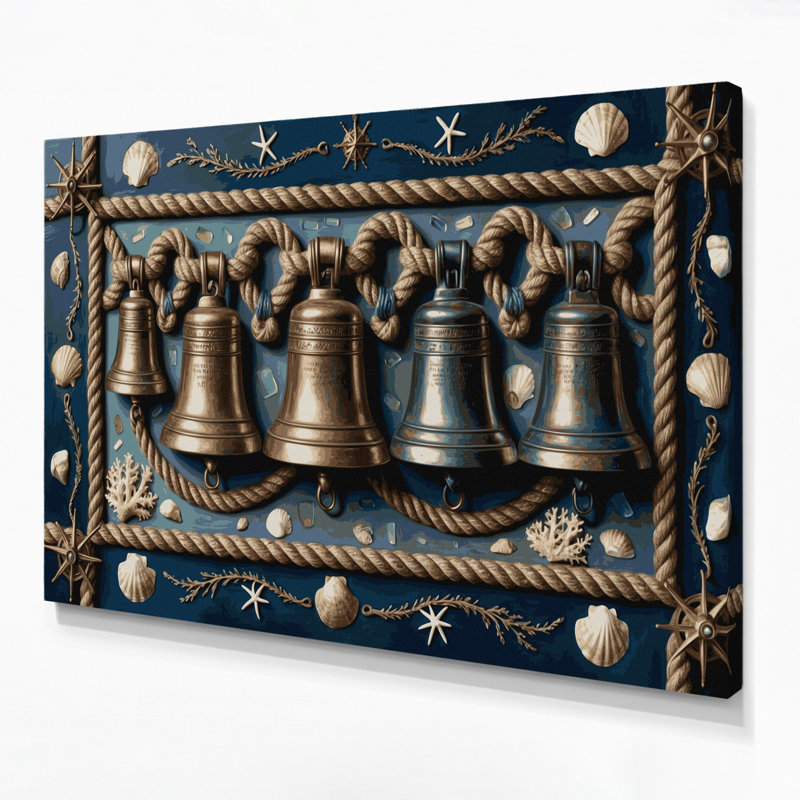 «Coastal Ships Bell», toile sur toile grise, H 20 po x l 24 po