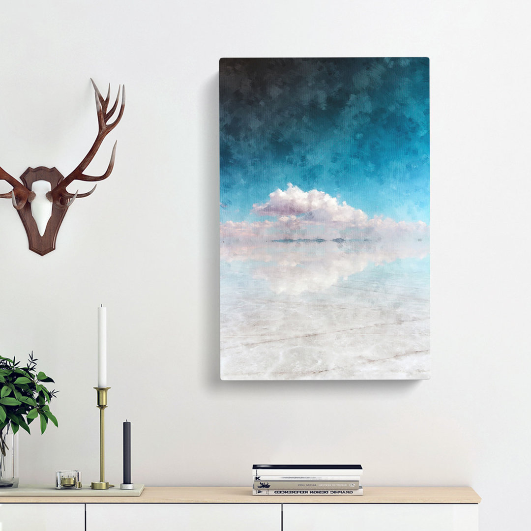 Salar De Uyuni Salt Flat In Bolivia Abstract - Wrapped Canvas