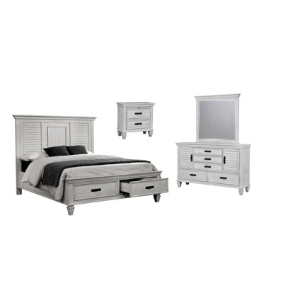 Ensemble de chambre à coucher 4 pièces Staats