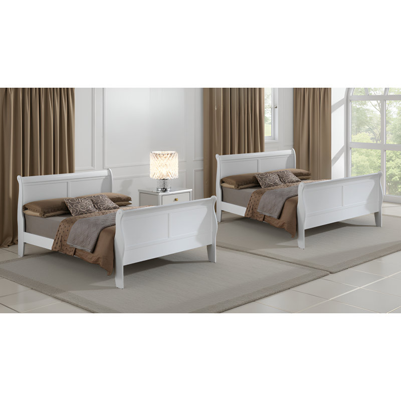 Ensemble de 2 lits-bateau Roskilde, Double, Blanc