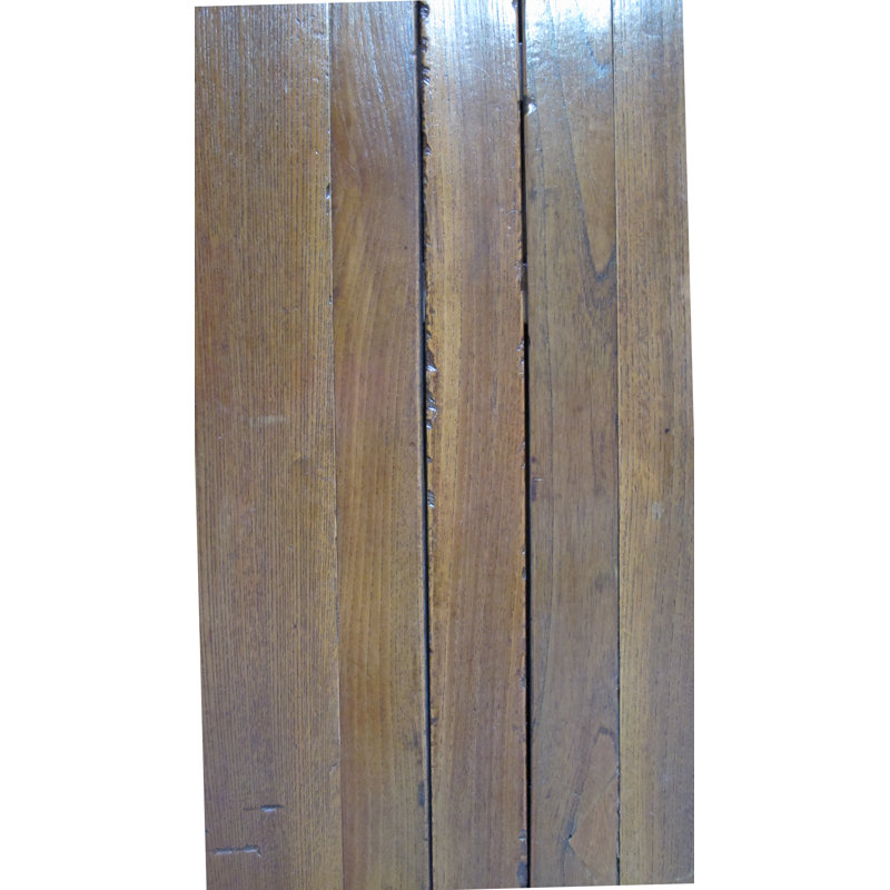Antique Square-Corner Elm Armoire