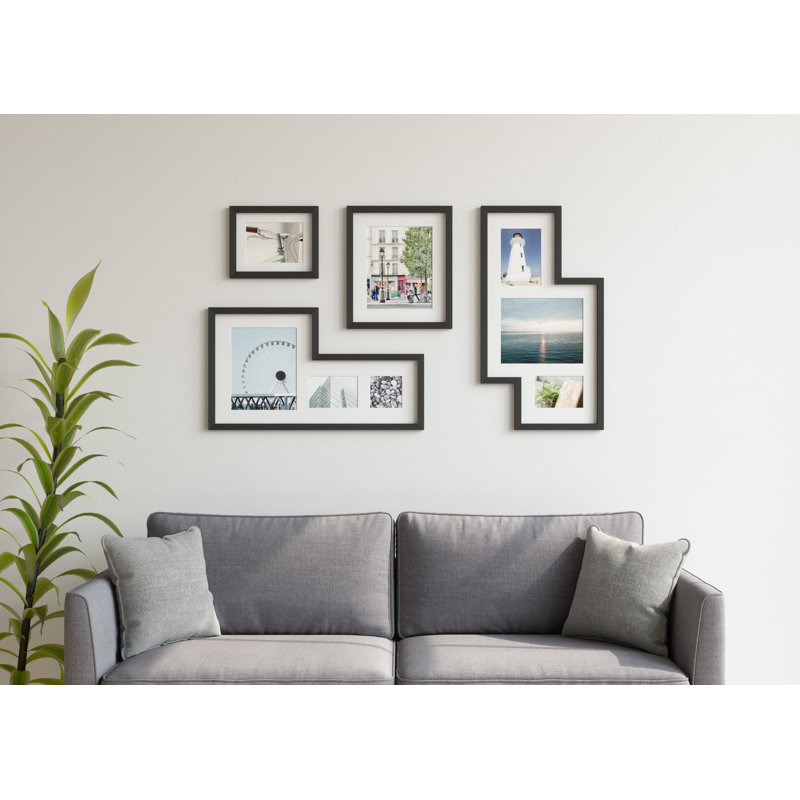 Umbra Mingle Gallery Picture Frame Set, Black