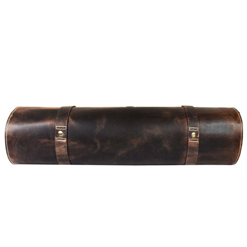 Aaron Leather Goods 13 Slot Knife Bag, Walnut Brown