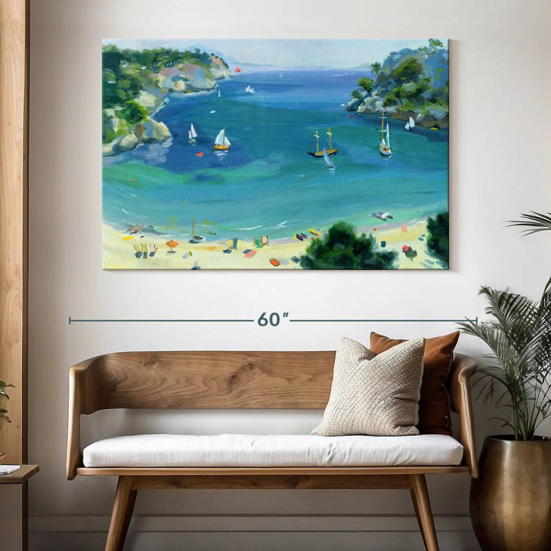 Gillard, Plage de Galdana, Majorque, H 34 po x l 51 po